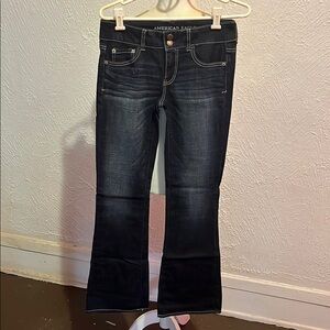 American Eagle Outfitters Women's Dark Blue Boot Cut Jeans